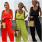 49% Off New Products Hot Sale🔥Women's Sleeveless Wide Leg Jumpsuit