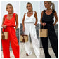 49% Off New Products Hot Sale🔥Women's Sleeveless Wide Leg Jumpsuit