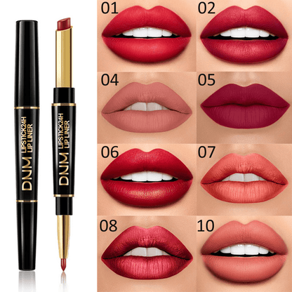 🔥NEW YEAR HOT SALE 49% OFF ✨2-in-1 Waterproof Lipstick & Lip Liner